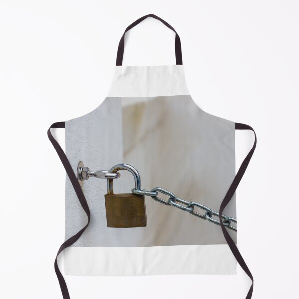 Item preview, Close-Up of a Padlock Securing a Chain to a Wall Hook designed and sold by Nmallia.