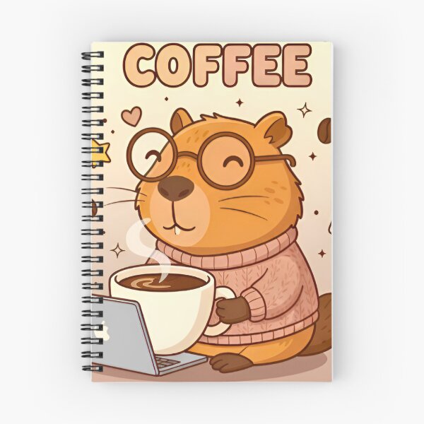 Item preview, Funny Otter Coffee Lover - Fueling the Hustle Work Illustration designed and sold by Good Vibes .