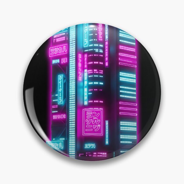 Item preview, Cyberpunk Neon Skyscraper - Futuristic City Skyline Art designed and sold by powersunlight.