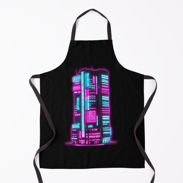 Item preview, Cyberpunk Neon Skyscraper - Futuristic City Skyline Art designed and sold by powersunlight.