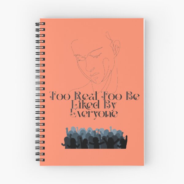 Item preview, Too Real To Be Liked | Minimalist Face & Crowd Silhouette designed and sold by Miheerala.