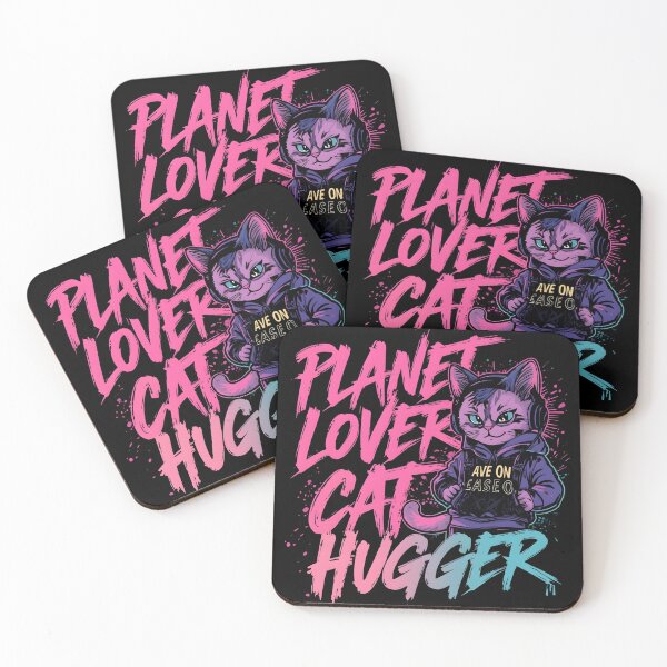 Item preview, Planet Lover Cat Hugger Shirt | Cute Cartoon Cat Tee | Earth Day Cat Lover Gift | Kawaii Eco Cat Design designed and sold by MEAW MEAW RISKY CAT.