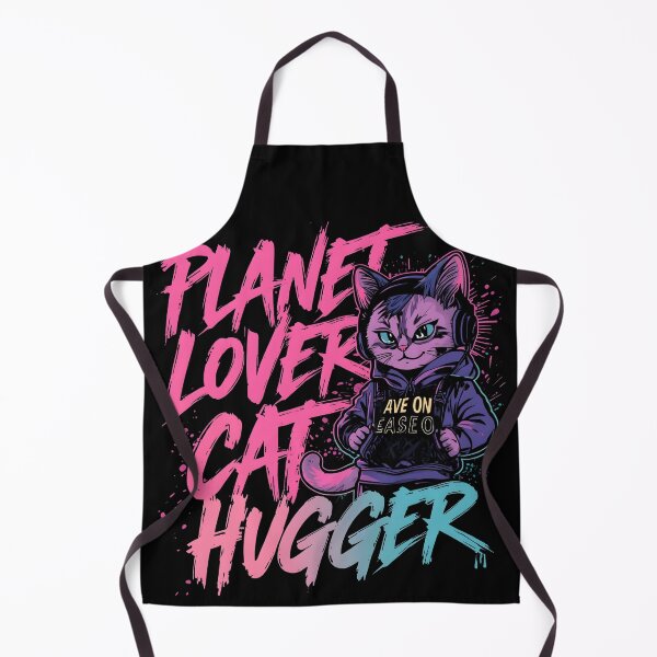 Item preview, Planet Lover Cat Hugger Shirt | Cute Cartoon Cat Tee | Earth Day Cat Lover Gift | Kawaii Eco Cat Design designed and sold by MEAW MEAW RISKY CAT.