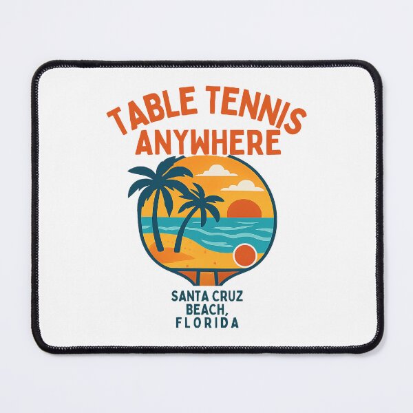 Item preview, Santa Cruz Beach Florida Table Tennis Sunset Retro Ping Pong T-Shirt designed and sold by OhMyPingCo.