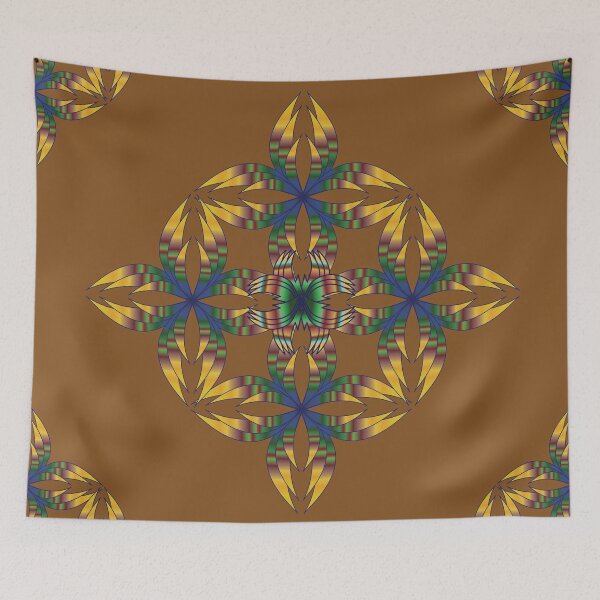 Item preview, Golden Leaf Core Mandala Structure designed and sold by OIL Pattern Design .