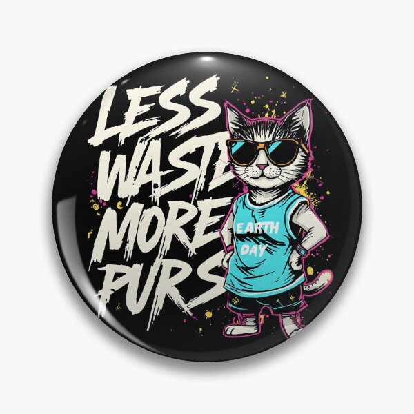 Item preview, Less Waste More Purrs Cat Shirt – Earth Day Eco Cat Lover T-Shirt, Save Earth Funny Cat Tee designed and sold by MEAW MEAW RISKY CAT.