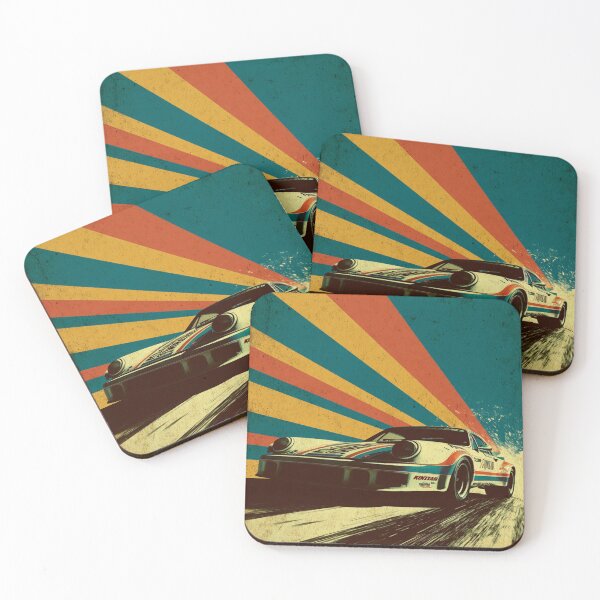 Item preview, Vintage Race Car Retro Sunburst Motorsport Fan designed and sold by NicolasGlowArt.