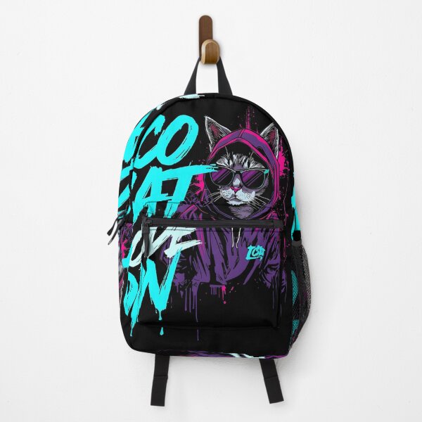 Item preview, Eco Cat Mode ON Neon Cat Shirt – Cool Streetwear Earth Day Tee for Cat Lovers designed and sold by MEAW MEAW RISKY CAT.