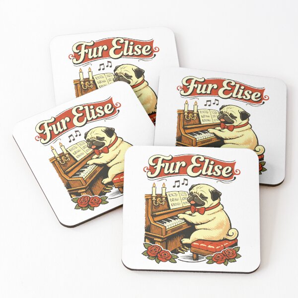 Item preview, Fur Elise Funny Pug Piano Music Lover Graphic designed and sold by JackCurtis1991.