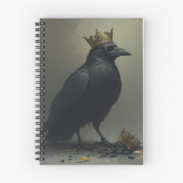 Item preview, Crowned Raven Broken Crown Dark Gothic Art designed and sold by GraveyardGlam.