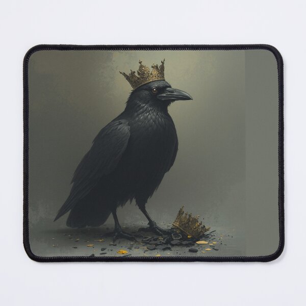 Item preview, Crowned Raven Broken Crown Dark Gothic Art designed and sold by GraveyardGlam.