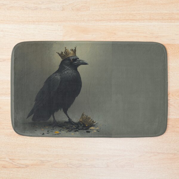 Item preview, Crowned Raven Broken Crown Dark Gothic Art designed and sold by GraveyardGlam.