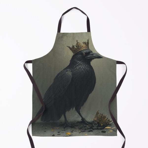 Item preview, Crowned Raven Broken Crown Dark Gothic Art designed and sold by GraveyardGlam.