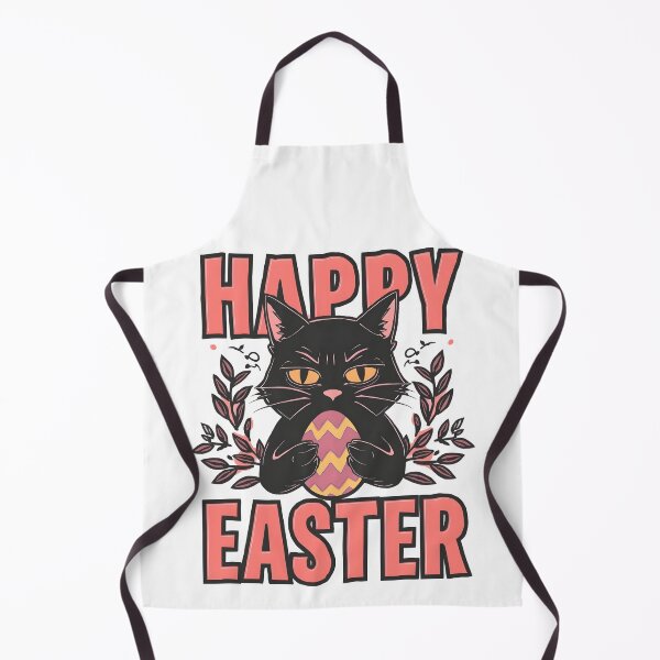Item preview, Happy Easter Black Cat Holding Easter Egg Funny Easter Cat Shirt designed and sold by MEAW MEAW RISKY CAT.