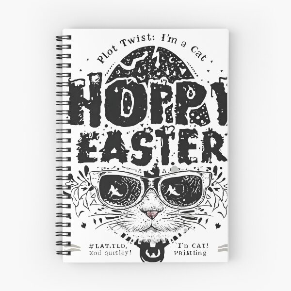 Item preview, Hoppy Easter Plot Twist I'm a Cat Funny Easter Cat Shirt designed and sold by MEAW MEAW RISKY CAT.