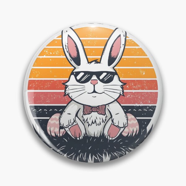Item preview, Cool Easter Bunny Egg Hunt Squad Vintage Retro Easter Shirt designed and sold by MEAW MEAW RISKY CAT.