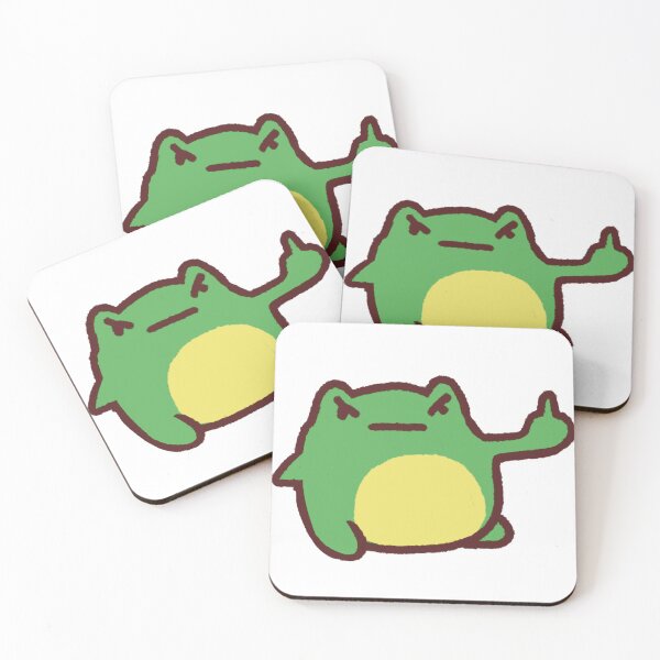 Artikelvorschau, Unhöflicher, mürrischer Frosch, Mittelfinger, lustige Kröte entworfen und verkauft von Frog_Lover.