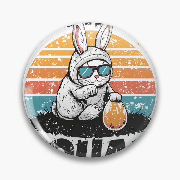Item preview, Cool Easter Bunny Egg Hunt Squad Funny Vintage Easter Shirt designed and sold by MEAW MEAW RISKY CAT.