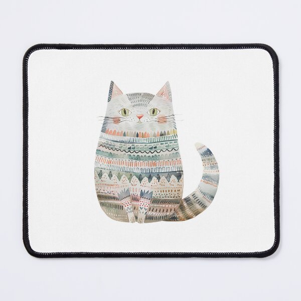 Item preview, Patterned Grey Cat designed and sold by Scrapy Kitty Studios.