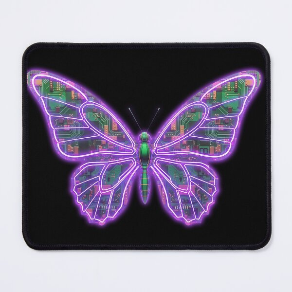 Item preview, Cybernetic Circuit Butterfly - Tech Nature Steampunk Art designed and sold by powersunlight.