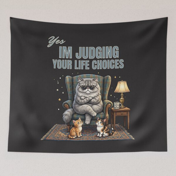 Item preview, Yes, I'm Judging Your Life Choices Cat Design designed and sold by PawPlanetPro.
