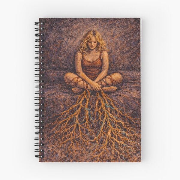 Item preview, Root Chakra Grounding: Mycelium Network & Earth Connection Art designed and sold by chihuahuashower.