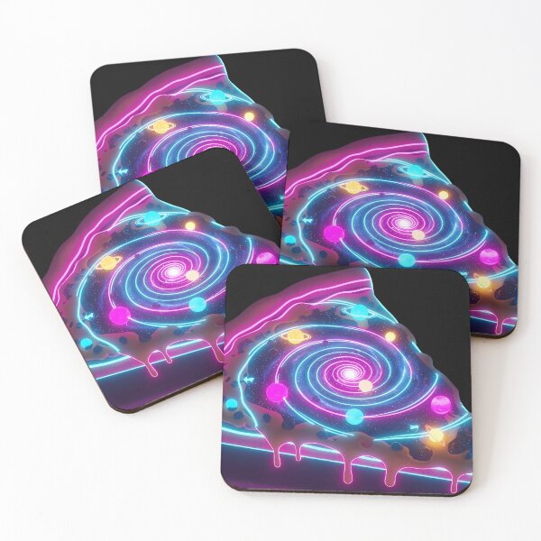 Item preview, Cosmic Pizza Slice - Galactic Cheese Spiral Space Art designed and sold by powersunlight.