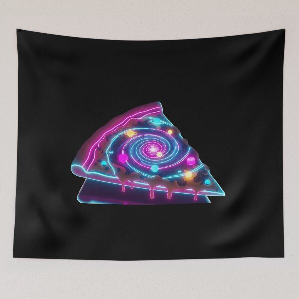 Item preview, Cosmic Pizza Slice - Galactic Cheese Spiral Space Art designed and sold by powersunlight.