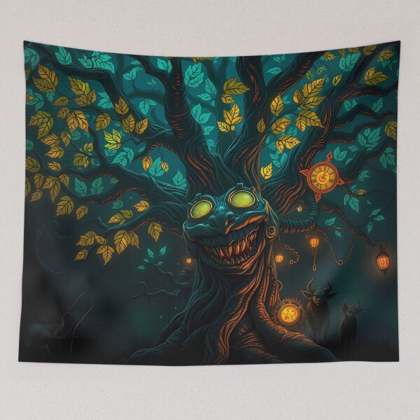 Item preview, Fantasy Tree with Glowing Eyes designed and sold by cuprum.