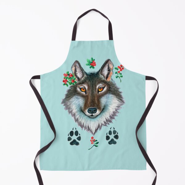 Item preview, Grey Wolf and Lingonberry designed and sold by Ivy Lily Art.