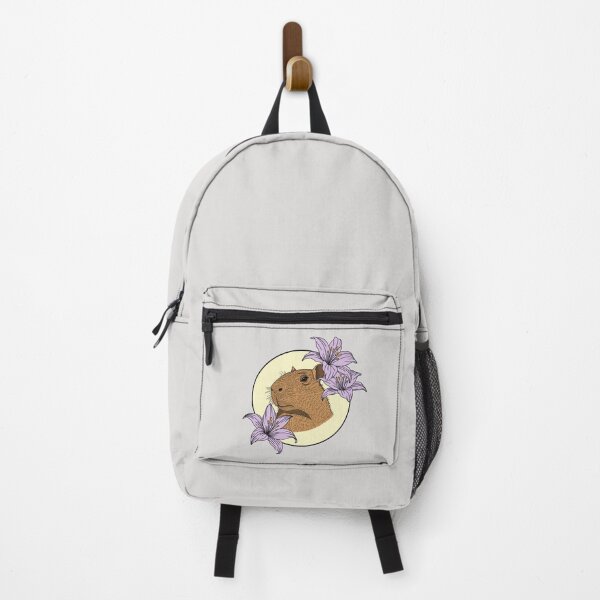 Item preview, Minimalistic capybara with flowers designed and sold by Pamelarts.
