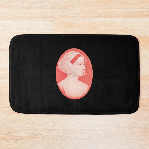 Item preview, Anne Boleyn Cameo: Modern Tudor Queen Portrait in Coral Pink designed and sold by chihuahuashower.