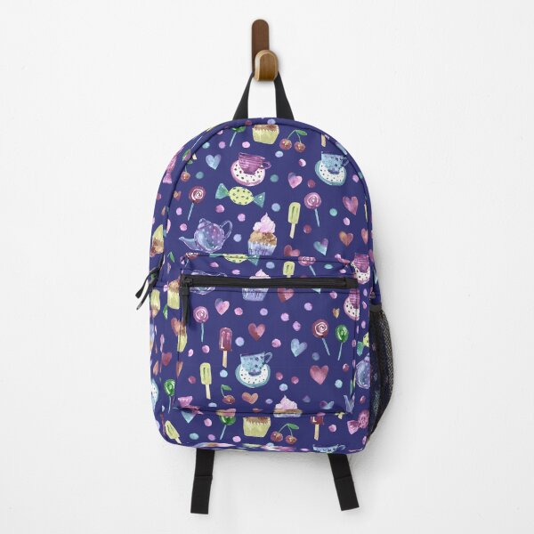 Item preview, Spring pattern with sweets and hearts on dark designed and sold by bokasin.