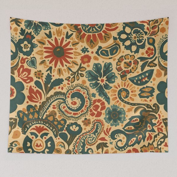 Artikelvorschau, Boho Paisley Vintage Orient Muster All-Over Print entworfen und verkauft von NK-Studios .