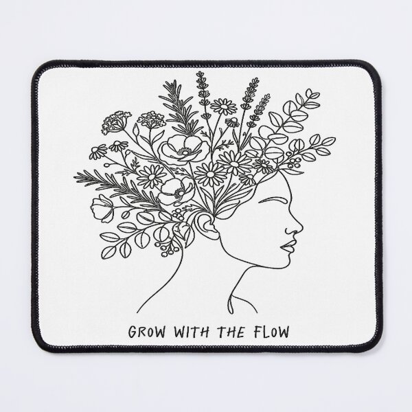 Item preview, Minimalist Plant Head Woman Art Print, Woman With Flower Head Print, Line Drawing Woman Grow With The Flow designed and sold by STURNIOLO55.