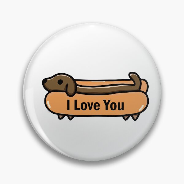 Item preview, i love you hot dog  designed and sold by designing01Ar3.