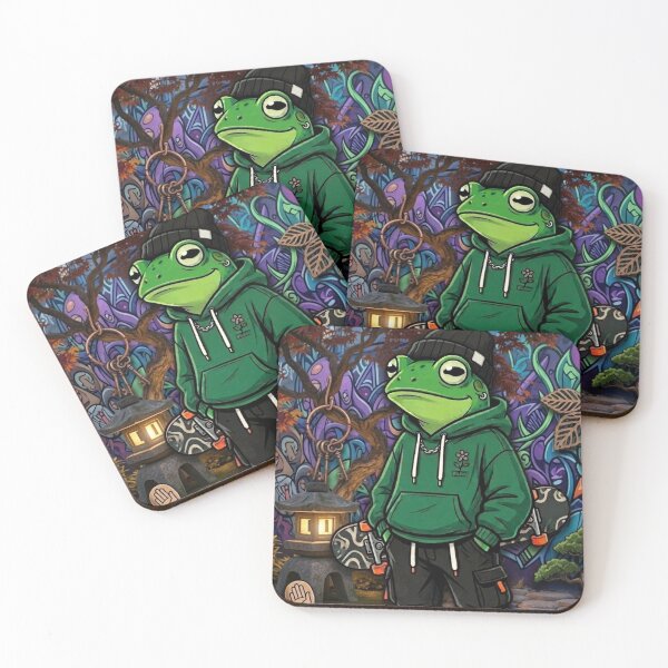 Item preview, Streetwear Skater frog designed and sold by CozyAStudio.