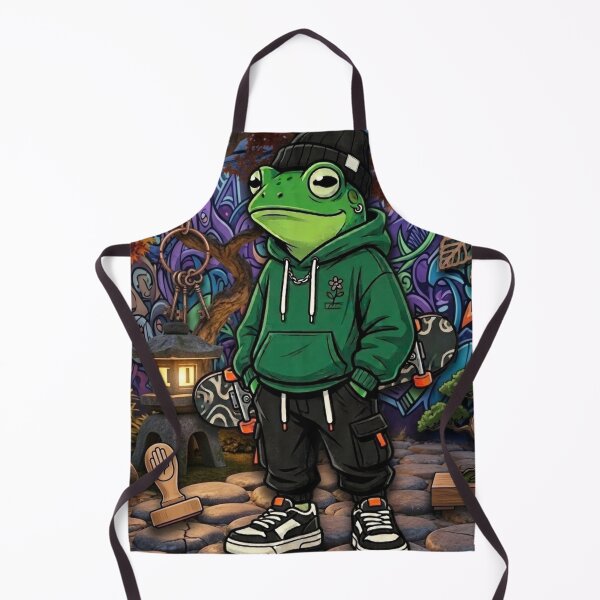 Item preview, Streetwear Skater frog designed and sold by CozyAStudio.