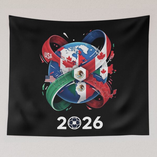Item preview, World United by Football 2026 designed and sold by UrbanPrts.