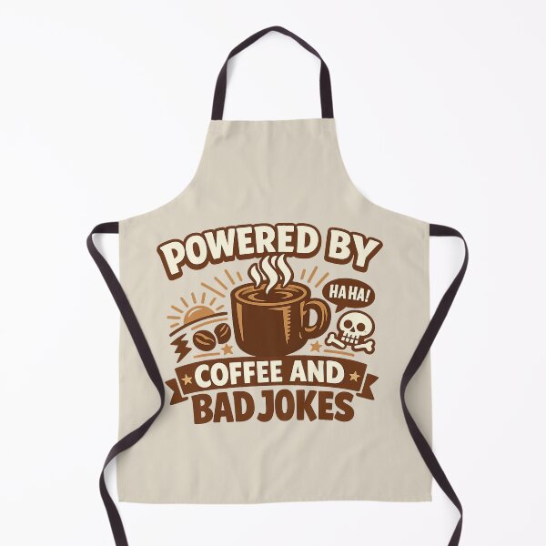 Item preview, Powered by Coffee and Bad Jokes designed and sold by AndreBarnard.