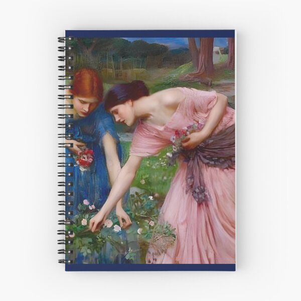 Item preview, Pre-Raphaelite Floral Maidens Art | Romantic Cottagecore Women Gathering Flowers | Vintage Dreamy Aesthetic  designed and sold by EmiliaBassano.