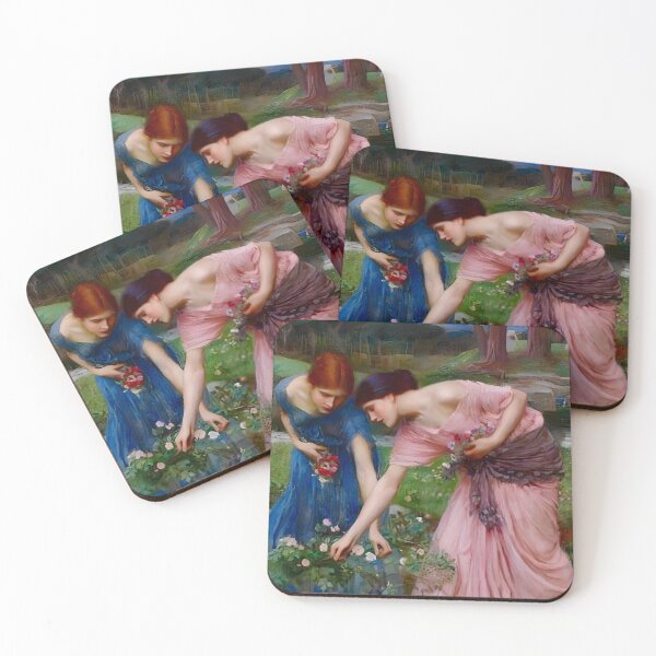 Item preview, Pre-Raphaelite Floral Maidens Art | Romantic Cottagecore Women Gathering Flowers | Vintage Dreamy Aesthetic  designed and sold by EmiliaBassano.