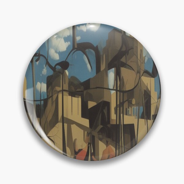 Artikelvorschau, Surreal Abstract Cityscape with Dynamic Figures and Modern Artistic Energy entworfen und verkauft von FotoworldEdel.