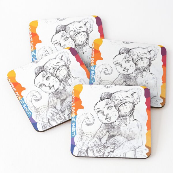 Item preview, Monkeys Behind Beauty (Original Painting by ACCI) designed and sold by VanyssaGraphics.
