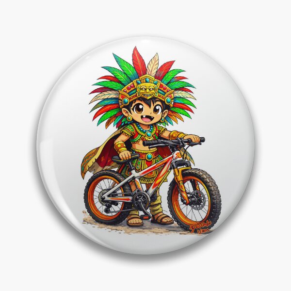 Item preview, Azteca con Bicicleta designed and sold by FacundoUnia.