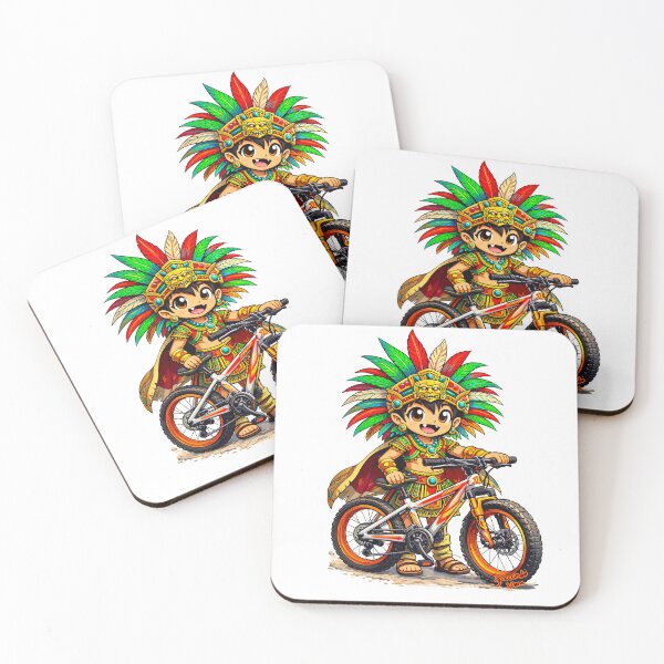 Item preview, Azteca con Bicicleta designed and sold by FacundoUnia.