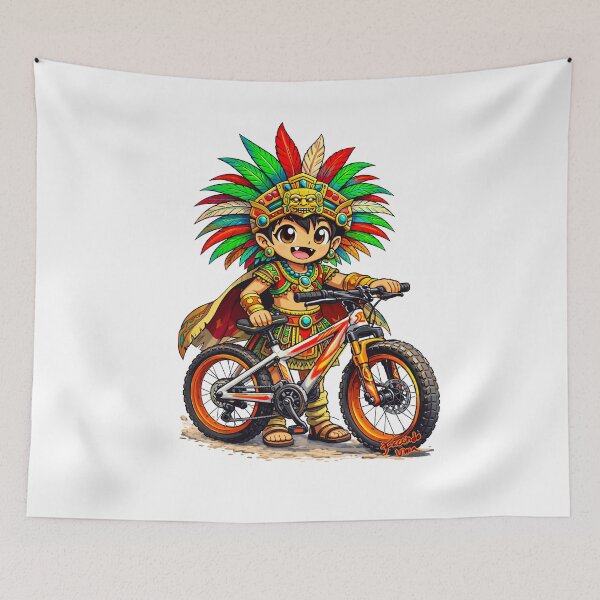 Item preview, Azteca con Bicicleta designed and sold by FacundoUnia.