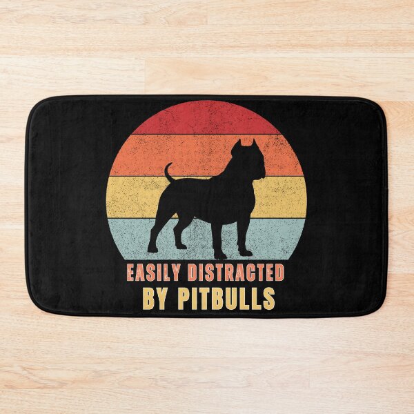 Item preview, Easily Distracted By Pitbulls Funny Dog Lover Vintage Sunset Pitbull Shirt designed and sold by Negisandeep studio.