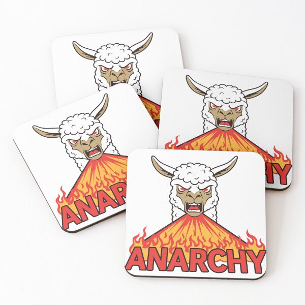 Item preview, Fire Breathing Llama Anarchy Funny Meme designed and sold by Snout & Shout..