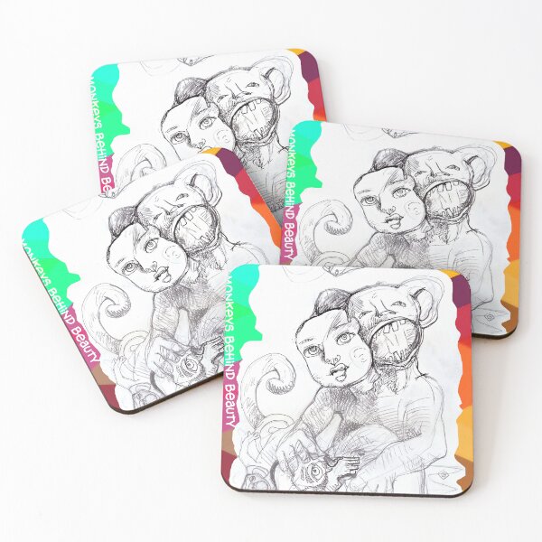 Item preview, Monkeys Behind Beauty (Original Painting by ACCI) designed and sold by VanyssaGraphics.